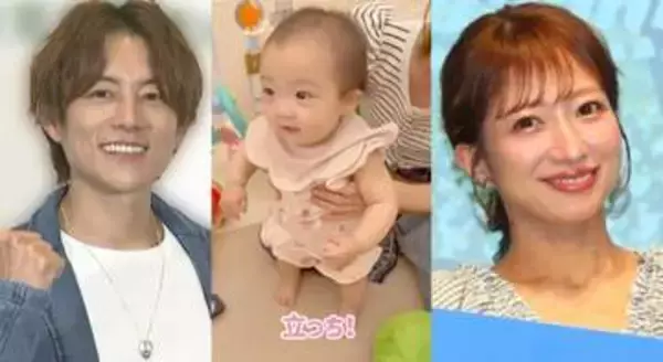 【 杉浦太陽 】「ゆめしゃん　立っちできるかな？」第5子・夢空ちゃん と 妻・辻希美さんの “立っち練習” を動画で公開