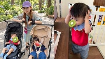 【 中川翔子 】　「秋のふたごお散歩気持ちいいね」双子との秋の散歩ショットを公開　「オーマイガー」の一発ギャグやこだわり手作り離乳食も明かす