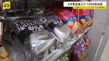 白黒ポテトチップスが店頭に 中東情勢の影響　6月の食料品などの値上げは1078品目に　夏以降も値上げが続く見込み