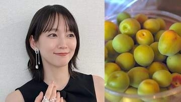 【 吉岡里帆 】　今年の目標『梅仕事』に初挑戦　「出来上がりが楽しみだ...ふふふ〜」　梅干し・梅味噌など6種類を1日がかりで本格仕込み