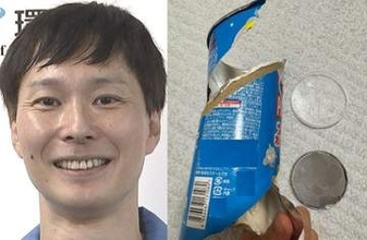 【 ごみ清掃芸人 】　ポテトチップスの筒型紙容器「底がスチールのポテトチップスは分別することができます」【マシンガンズ滝沢】