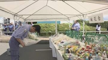 木原官房長官　きょうから熊本地震の被災地を視察　イオンモール熊本では献花