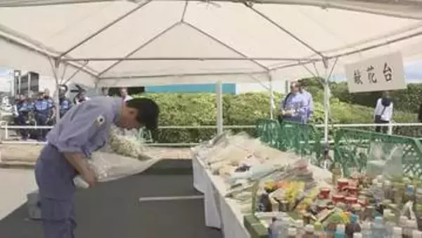 木原官房長官　きょうから熊本地震の被災地を視察　イオンモール熊本では献花