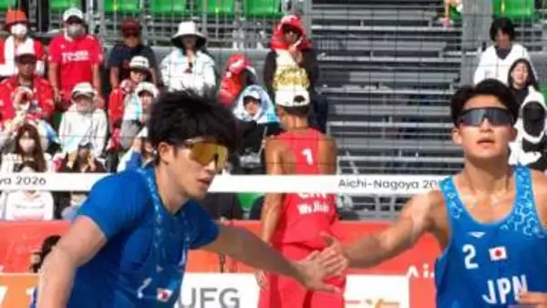 ビーチバレー男子、“二刀流”水町泰杜・黒澤孝太ペアが準決勝でインドネシアペアに敗れる、3日の3位決定戦へ【アジア大会】