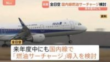 全日空 国内線でも燃油サーチャージ導入を検討 来年度中にも　イラン情勢の影響で燃料価格高騰し収益悪化 サービス維持へ
