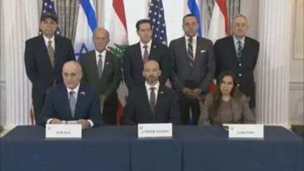 イスラエルとレバノンの駐米大使　戦闘終結に向けた枠組み合意に署名