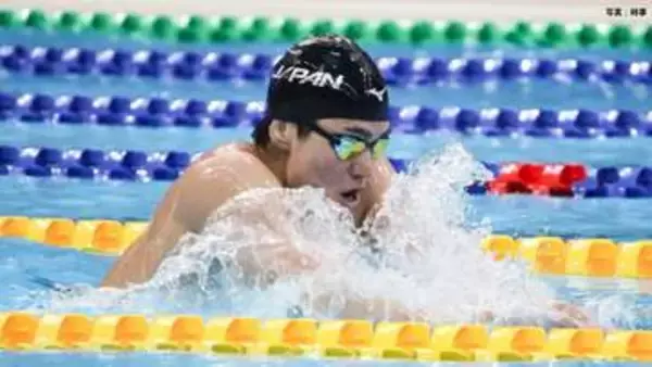 松下知之が金メダル ！ 400個メドレーで日本勢メダル第1号　大会新記録の4分06秒75「良い泳ぎができた」【競泳・パンパシ】