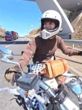 【 蒔田彩珠 】　ツーリング姿を公開　「Let’s Go!!!!」 【 YAMAHA　ドラッグスター250 】