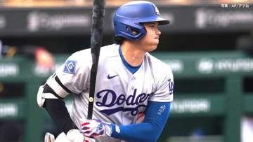 大谷翔平 3試合連続安打 サイ・ヤング賞を争うスキーンズに無安打も終盤では貴重な一打 ド軍7回打者15人 36分間の猛攻で10得点