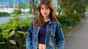【 中川安奈 】おなか見せのデニムコーデ披露　「いつかはやってみたいと思っていた、デニムonデニム」