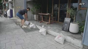 台風9号の影響で厳重警戒　台湾では13人けが　約9000人が避難