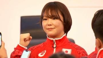 レスリング藤波朱理「挑戦する姿が勇気や希望に繋がることを願う」“連覇”狙う“負けなしの女王”が代表挨拶　アジア大会開会式まで1か月【結団式】