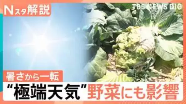 “極端天気” 異例の暑さから一転…21日（木）から気温急降下、24日（日）頃から1週間 “10年に1度”の著しい高温【Nスタ解説】