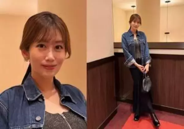 【中川安奈】　デニムジャケットコーデでミュージカルを観劇「大好きな妹を誘って」「感動で終始タオルが離せず..」