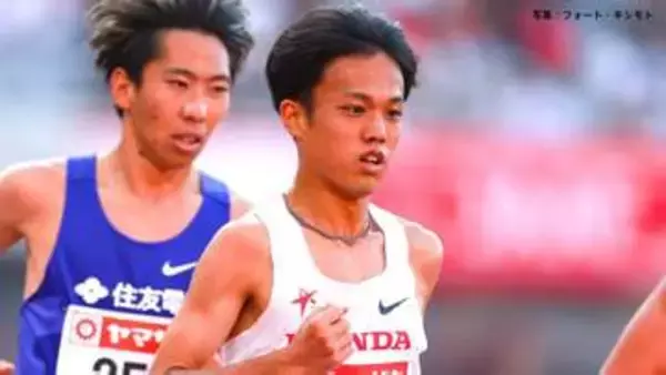 男子5000m 森凪也が悲願の初V、アジア大会代表内定 ラスト100m勝負で粘り勝ち ゴール後は拳を突き上げる【陸上日本選手権】