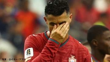 C.ロナウド、涙でW杯に別れを告げる　決定機作るもゴール届かず後半AT失点、スペインに敗れベスト16敗退【北中米W杯】