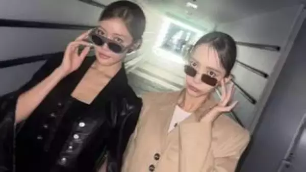 【 王林 】井桁弘恵とクール大人2ショット「映画はじまりそうになった」　デニムも披露〝雰囲気のちがう2人の王林〟