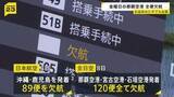 「ダブル台風が日本列島へ 帰省ラッシュスタートも空の便は欠航相次ぐ 沖縄では「持病の薬」「血圧測定器」を避難所に持ち込む高齢者も　週明け15号も本州へ【news23】」の画像1