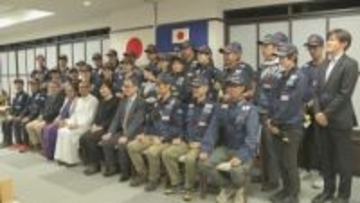 スリランカでのサイクロン被害　派遣された医療チームが日本へ帰国　解団式を行う