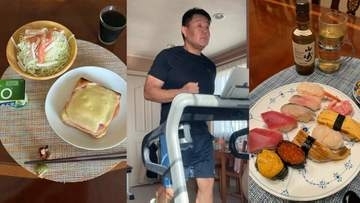 【 花田虎上 】　家族不在で“おひとり様”の1日「ひとり静かに夕食です」 　運動で汗流し寿司＆高級ウイスキーを堪能