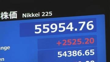 【速報】日経平均株価 一時2500円超の値上がり　トランプ大統領の「イラン攻撃2週間停止に同意」受け　原油先物価格は一時91ドル台