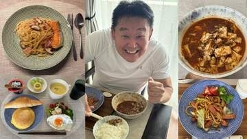 【 花田虎上 】　「今日は食べることばかりでした」1日3回の食卓ショット連投　「塩パン」から帰宅15分で完成の妻手作りパスタまでファン絶賛