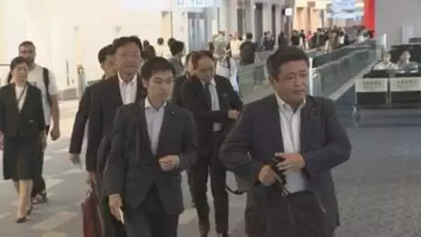日中友好議連の若手議員8人が中国へ出発　「中国人民対外友好協会」幹部との面会など予定