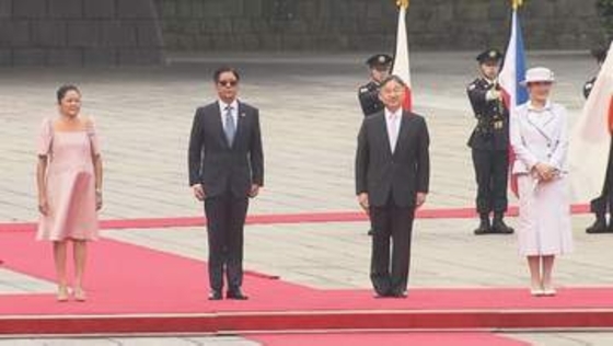 天皇皇后両陛下　国賓として来日中のフィリピン・マルコス大統領夫妻を迎え歓迎行事