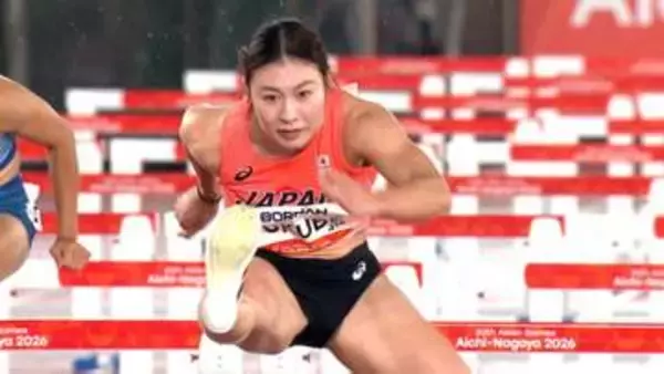 女子100mH福部真子が12秒74で涙の金メダル！日本勢44年ぶりの快挙　中島ひとみが銀メダルで日本勢がワンツーフィニッシュ【アジア大会】