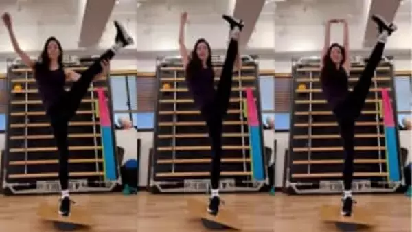 【 松島花 】伸びやか「Y字10秒キープ」驚異のバランスも本人は納得せず？　フォロワー感嘆「しなやかボディーが憧れです」