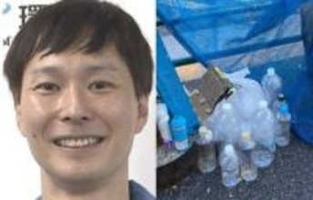 【 ごみ清掃芸人 】風の強い季節「風が吹くと飛んでいってしまうので、網に入れたり、箱や袋にペットボトルを入れてくれると助かります」 【マシンガンズ滝沢】