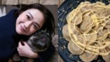 【村重杏奈】　実家訪問で元気チャージ　愛犬との触れ合いや「お袋の味」を堪能「大好物のピリメニを作ってもらってお腹いっぱーい！」