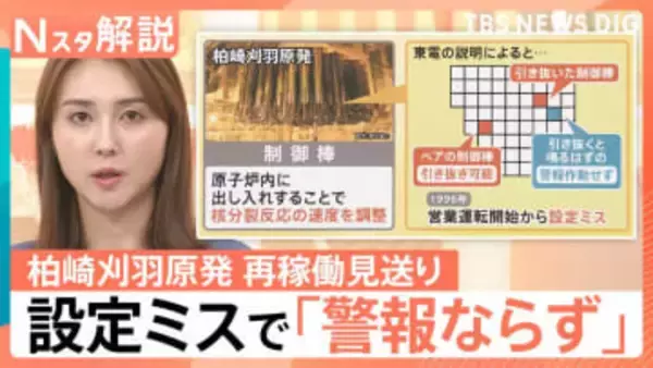 30年前からの「設定ミス」で…14年ぶり再稼働が見送り 柏崎刈羽原発　“電力不足”など東電の事情も【Nスタ解説】