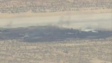アメリカ空軍のB52戦略爆撃機が離陸直後に墜落 乗員8人死亡　詳しい原因わからず　カリフォルニア州