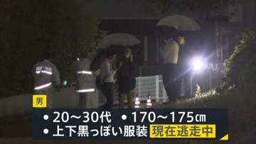 20代男性が路上で刺される　刺した男は逃走中　20～30代で170～175センチ程度・上下黒っぽい服装　愛知・長久手市