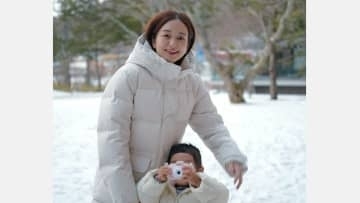 【 後藤晴菜 】長女と「雪景色の中禅寺湖」　今月上旬には「来月には家族が増えます」第二子妊娠を報告