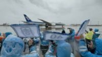 全日空の国際線定期便就航から40周年　成田で記念イベント　国際線は現在40都市55路線展開中でさらなる拡大目指す