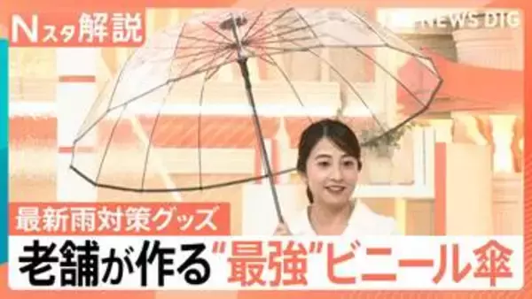“最強の傘”に“靴用カッパ”　行楽シーズンを快適に！お出かけが快適になる便利な最新レイングッズ【Nスタ解説】