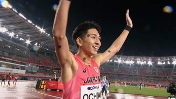 落合晃が快挙！男子800mで大会新、1分44秒48の金メダル　同種目では日本勢64年ぶり【アジア大会】