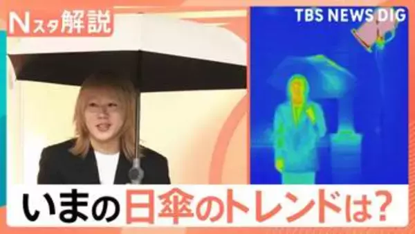 紫外線対策に「日傘」 3秒で折りたためる傘や…ファン付き「ファンブレラ」などが注目、日傘の寿命の見極め方【Nスタ解説】