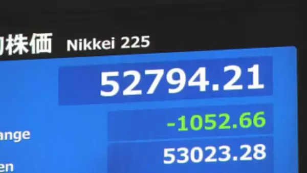 日経平均 一時1000円以上値下がり　急速な円高進行 日米当局による“協調介入”警戒
