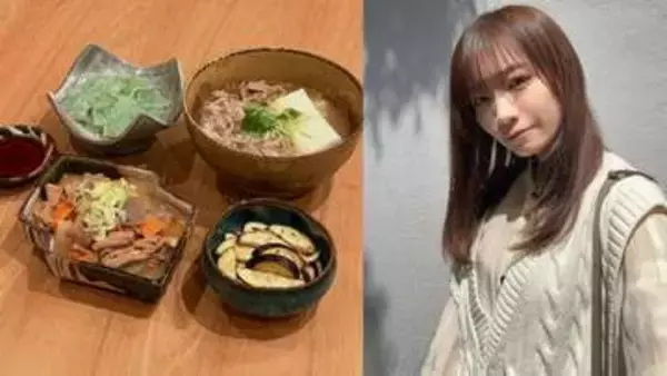 【 秋元真夏 】ロケでゲットした食材で「肉吸い・もつ煮・茄子のめかぶ浅漬け・さしみこんにゃく」フォロワー絶賛「こんな小料理屋ほしい」【 #割烹まなつ 】