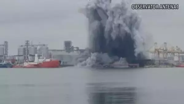 ルーマニアの港で水上ドローンが爆発 ウクライナ側「ロシアの妨害電波でドローンが制御失い自爆」