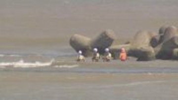 潮干狩りで流され行方不明の男性2人のうち1人死亡　明日も捜索活動続く　茨城・東海村