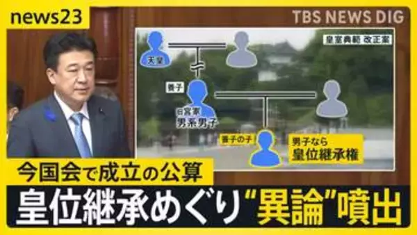 皇室典範改正案が衆院通過 「本来なら反対すべき」 皇位継承をめぐり“異論”噴出も…今国会で成立の公算【news23】
