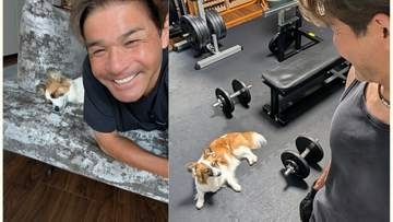 【 いぬ 】照英の愛犬「パピコ」が「監督」に　「ベンチプレス120kgあげる事が、今の目標だ！」