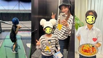 【 小倉優子 】　3人の子供とのアクティブな近況報告　ディズニー・バッティングセンター・ホタル観賞まで「一緒にお出かけしてくれる時に沢山遊んでもらいます笑」