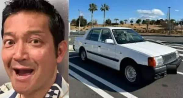 【 山口智充 】　白い愛車トヨタ・コンフォートで大阪へ　「平日、早朝のサービスエリアは人も少なくのんびりしてるから大好き！」