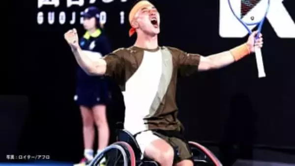 小田凱人、2年ぶり2度目の全豪オープン優勝！雨で中断し試合会場移動する異例の展開を制す【車いすテニス】