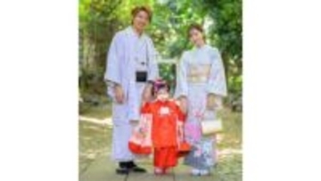 【 河西智美 】　娘の七五三　家族ショットを公開　「おばあちゃん達の愛情がつまったみんなの思い出のお着物」